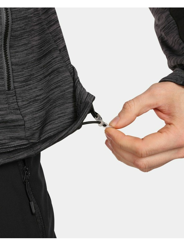 Kilpi Pánska športová mikina s kapucou Kilpi SEVELEN-M Čierna