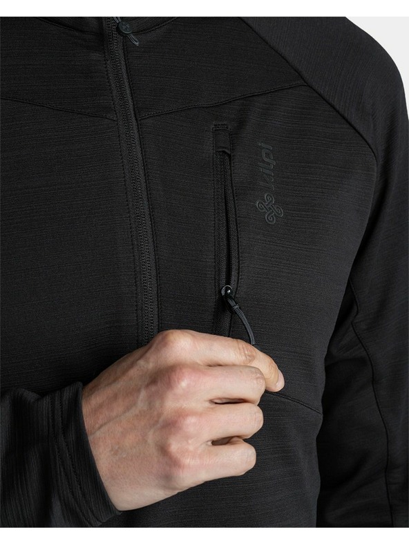 Kilpi Pánska športová mikina Kilpi MONTALE-M Čierna