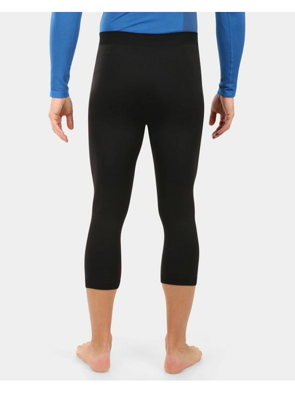 Kilpi Pánske bezšvové 3/4 termo nohavice Kilpi NIELO-M Čierna