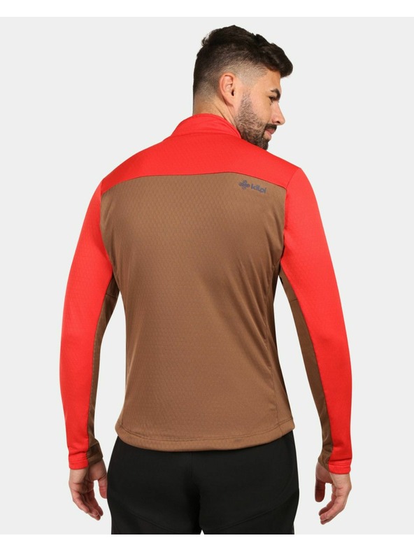 Kilpi Pánska fleecová mikina Kilpi ERIN-M Hnedá