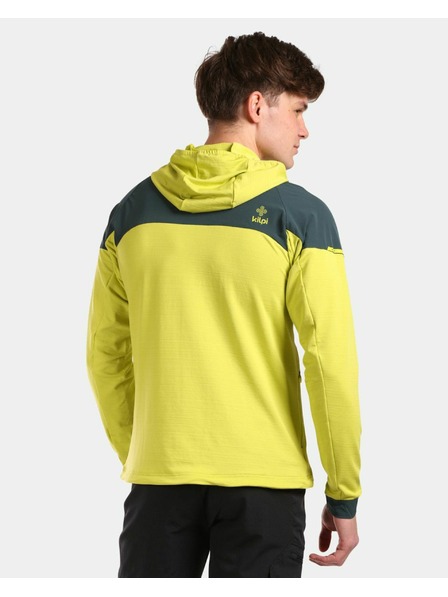 Kilpi Pánska strečová mikina s kapucou Kilpi MEMPHIS-M Svetlozelená