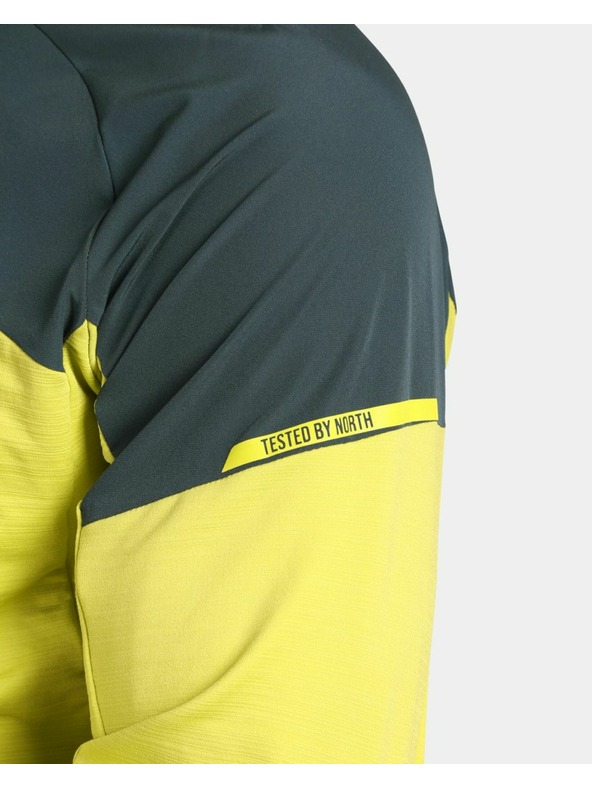 Kilpi Pánska strečová mikina s kapucou Kilpi MEMPHIS-M Svetlozelená