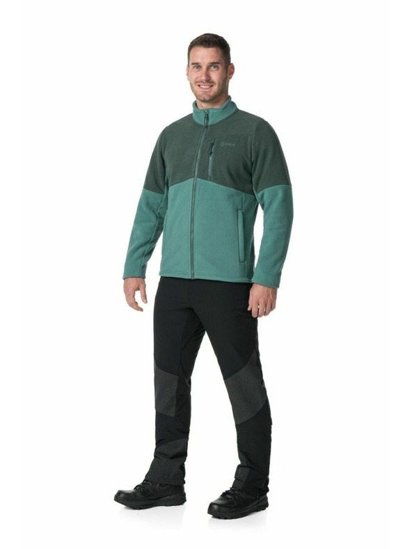 Kilpi Pánska fleecová mikina Kilpi GLANDER-M Tmavo zelená