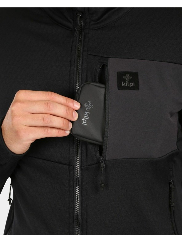 Kilpi Pánska fleecová mikina Kilpi ERIN-M Čierna