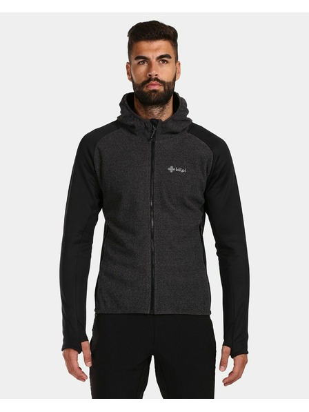 Kilpi Pánska fleecová mikina Kilpi VERSAM-M Čierna