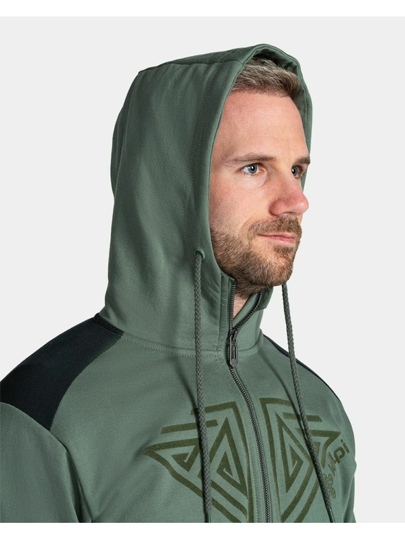 Kilpi Pánska mikina Kilpi ADELAN-M Tmavozelená