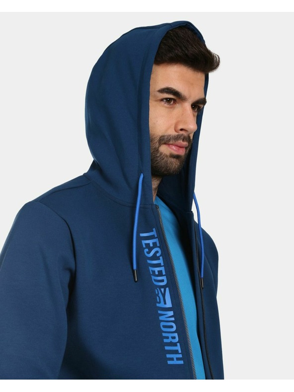 Kilpi Pánska bavlnená mikina s kapucňou Kilpi AVILA-M Tmavomodrá