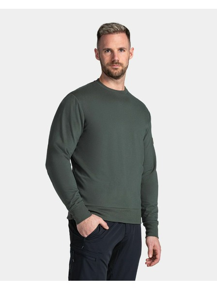 Kilpi Pánska bavlnená mikina Kilpi OIRAN-M Tmavozelená