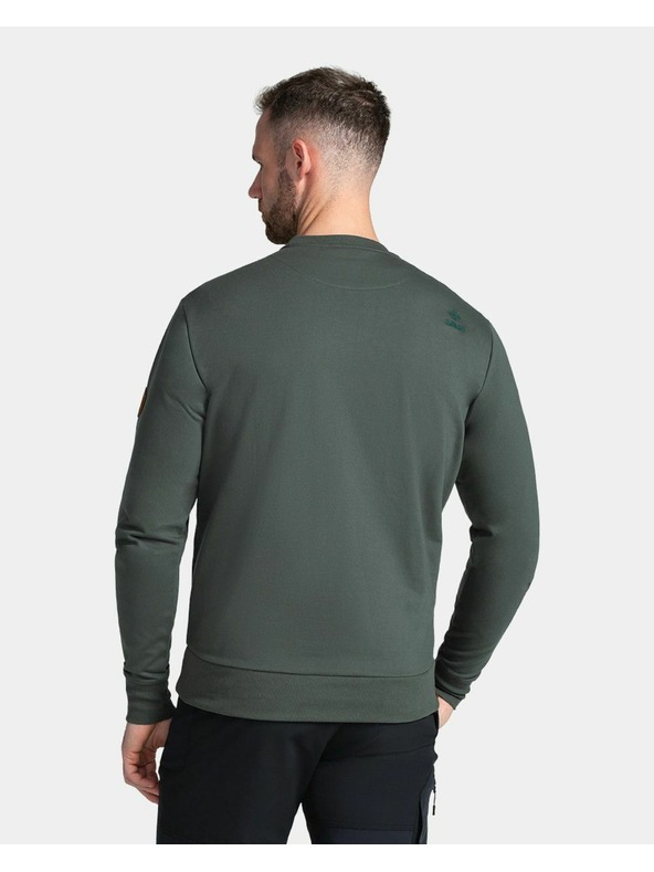 Kilpi Pánska bavlnená mikina Kilpi OIRAN-M Tmavozelená