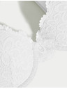Marks & Spencer Čipková podprsenka Cleo s polovičným košíčkom a kostnicami, veľ. A–E Marks & Spencer biela