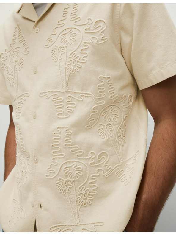 Marks & Spencer Košeľa s vysokým podielom bavlny Marks & Spencer smotanová