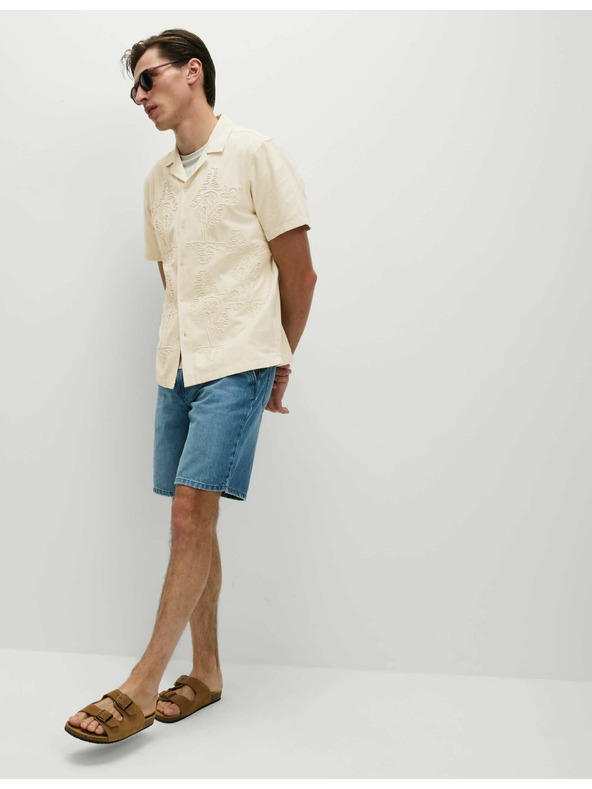 Marks & Spencer Košeľa s vysokým podielom bavlny Marks & Spencer smotanová