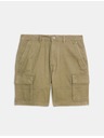 Marks & Spencer Elastické cargo šortky Marks & Spencer hnedá