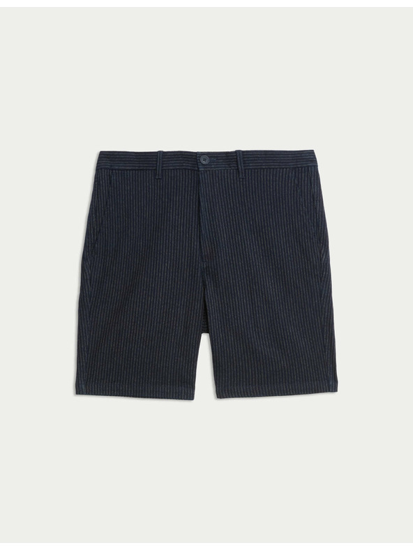 Marks & Spencer Chino šortky s čiastočne elastickým pásom Marks & Spencer námorná modrá