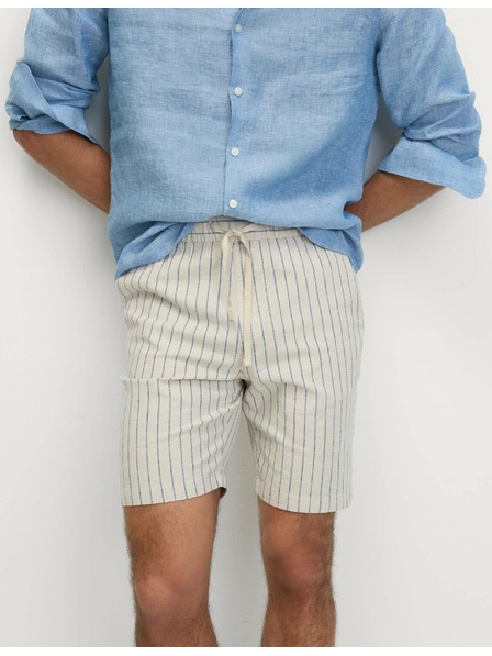 Marks & Spencer Šortky zo zmesi ľanu, s elastickým pásom Marks & Spencer béžová