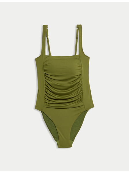 Marks & Spencer Plavky formujúce bruško, s vycpávkami a štvorcovým výstrihom Marks & Spencer zelená