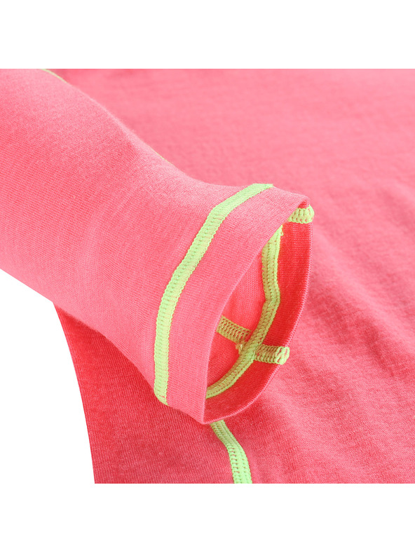 ALPINE PRO Detské tričko z merino vlny ALPINE PRO MERENO camellia rose