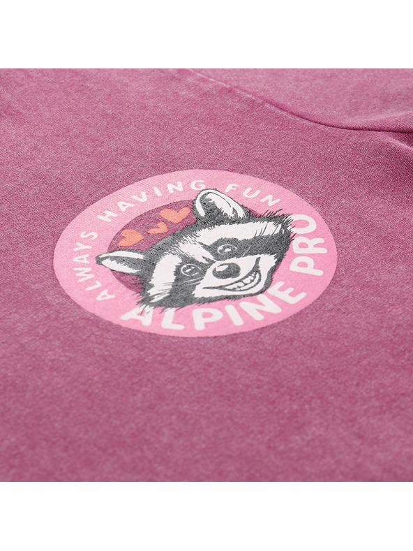 ALPINE PRO Detské bavlnené tričko ALPINE PRO ORBO anemone varianta pb