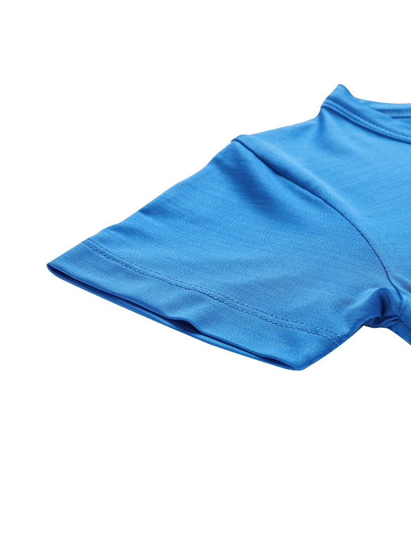 ALPINE PRO Detské rýchloschnúce tričko ALPINE PRO BASIKO electric blue lemonade