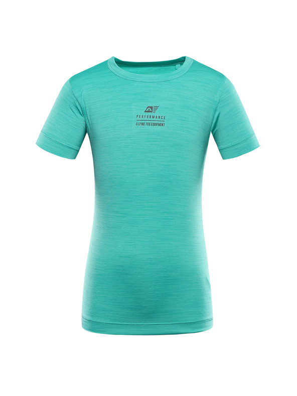 ALPINE PRO Detské rýchloschnúce tričko ALPINE PRO BASIKO pastel perf green