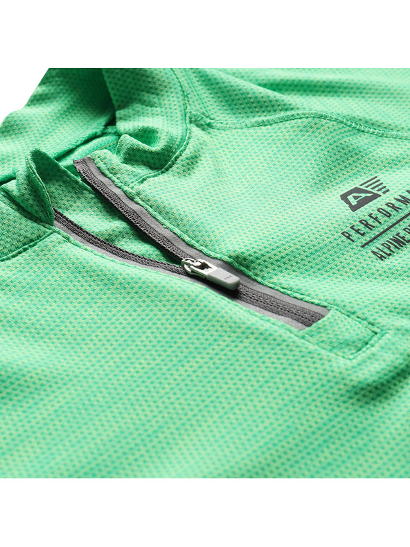 ALPINE PRO Detské rýchloschnúce cyklo tričko ALPINE PRO LATTERO 2 pastel perf green