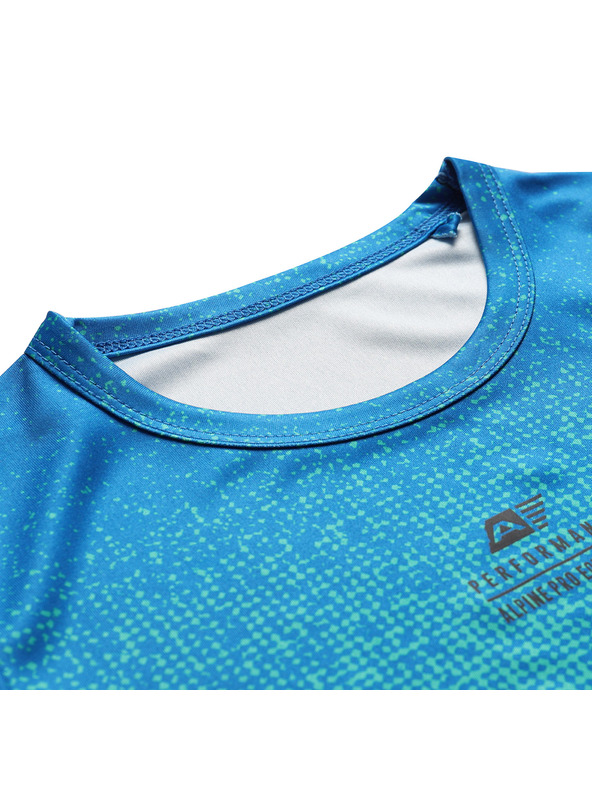 ALPINE PRO Detské rýchloschnúce tričko ALPINE PRO RIFO electric blue lemonade
