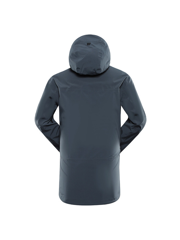 ALPINE PRO Pánska nepremokavá bunda s ptx membránou ALPINE PRO ZARR dark slate