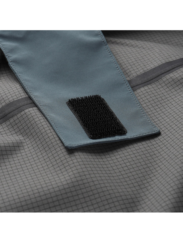 ALPINE PRO Pánska nepremokavá bunda s ptx membránou ALPINE PRO ZARR dark slate