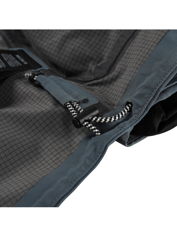 ALPINE PRO Pánska nepremokavá bunda s ptx membránou ALPINE PRO ZARR dark slate