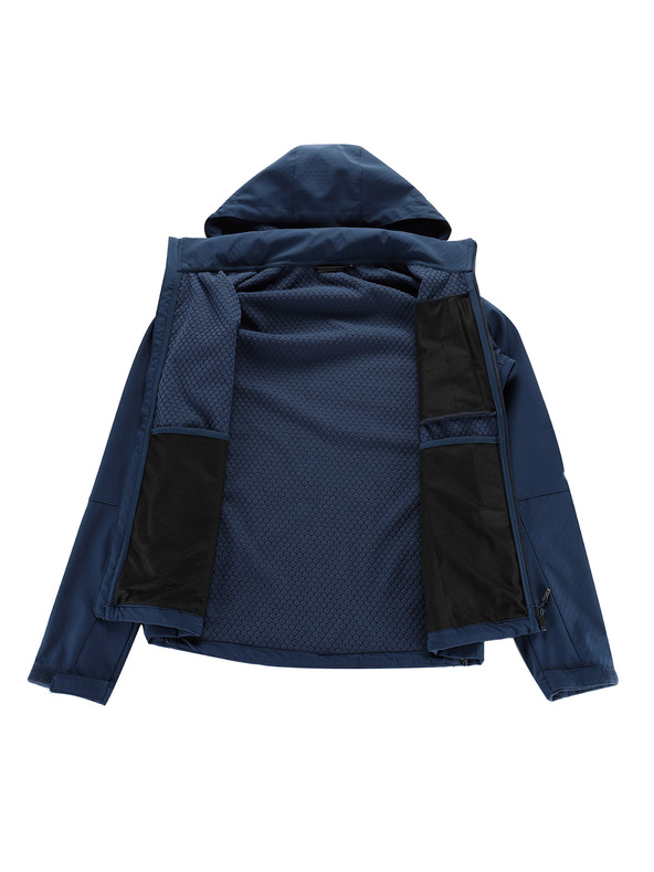 ALPINE PRO Pánska softshellová bunda s membránou ALPINE PRO HOOR moonlit ocean