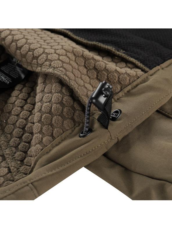 ALPINE PRO Pánska softshellová bunda s membránou ALPINE PRO HOOR stone gray