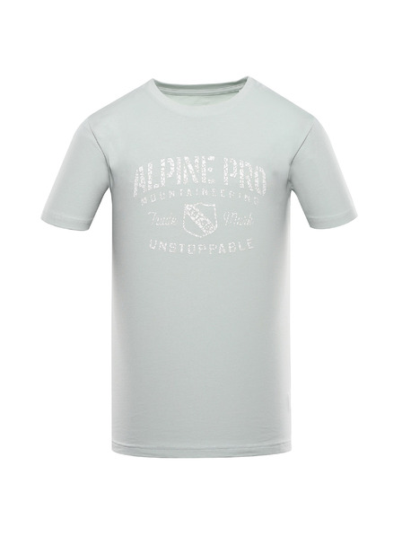ALPINE PRO Pánske bavlnené tričko ALPINE PRO SUMEK pale aqua varianta pa