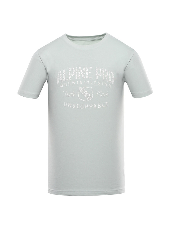 ALPINE PRO Pánske bavlnené tričko ALPINE PRO SUMEK pale aqua varianta pa