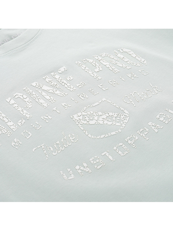 ALPINE PRO Pánske bavlnené tričko ALPINE PRO SUMEK pale aqua varianta pa