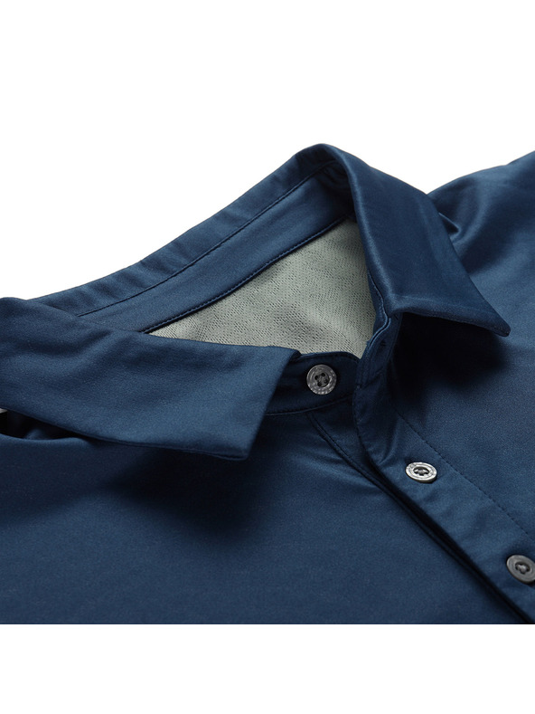 ALPINE PRO Pánske rýchloschnúce polo tričko s uv 50 ALPINE PRO COOWEL 2 moonlit ocean