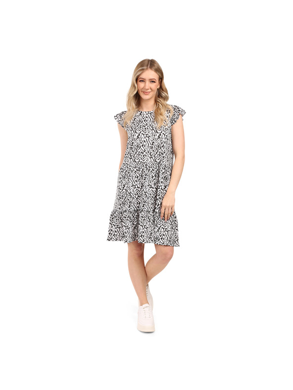 NAX Dámske letné šaty nax NAX ADEGA dk.true gray