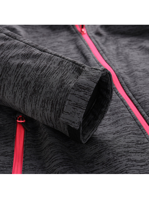 ALPINE PRO Dámska softshellová bunda s dwr úpravou ALPINE PRO HERASA dk.true gray