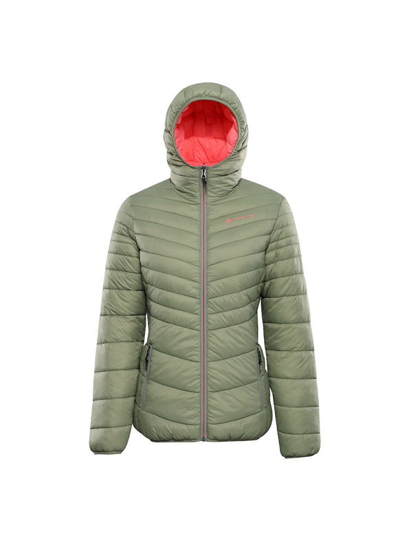 ALPINE PRO Dámska obojstranná bunda hi-therm ALPINE PRO EROMA oil green
