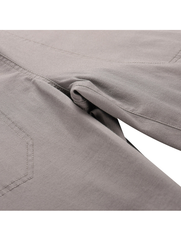 ALPINE PRO Dámske bavlnené nohavice ALPINE PRO ZAMENA driftwood