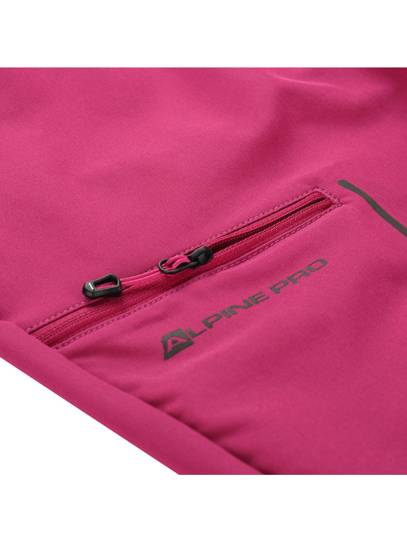 ALPINE PRO Dámske softshellové capri nohavice ALPINE PRO WEDERA 2 fuchsia red