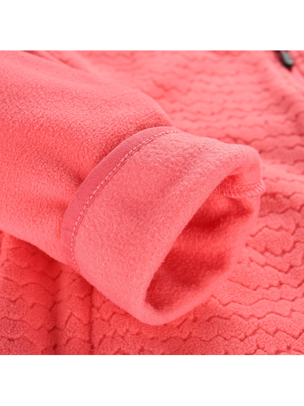 ALPINE PRO Dámska hrejivá mikina z mikrofleecu ALPINE PRO SIUSA 3 calypso coral