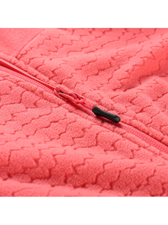 ALPINE PRO Dámska hrejivá mikina z mikrofleecu ALPINE PRO SIUSA 3 calypso coral