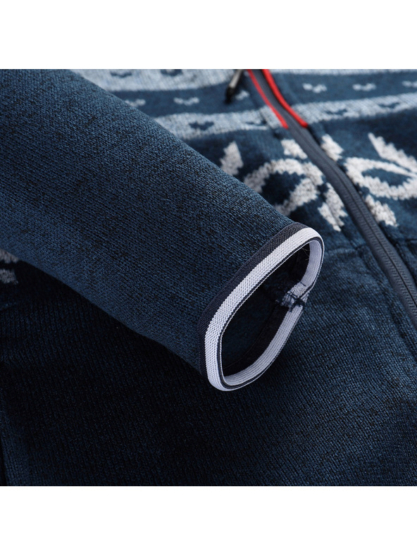 ALPINE PRO Dámsky hrievny sveter s kapucňou ALPINE PRO NORESA moonlit ocean varianta pa