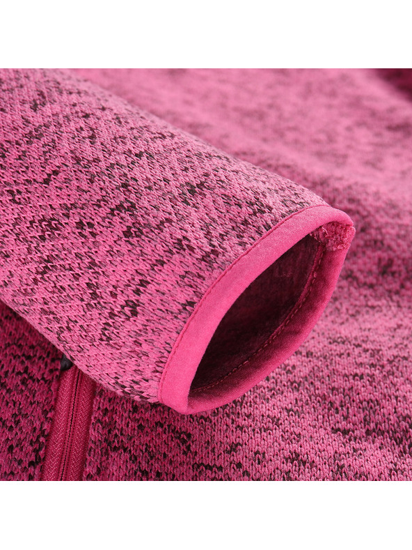 ALPINE PRO Dámsky hrievny sveter na zips ALPINE PRO ZEGA 2 fuchsia fedora