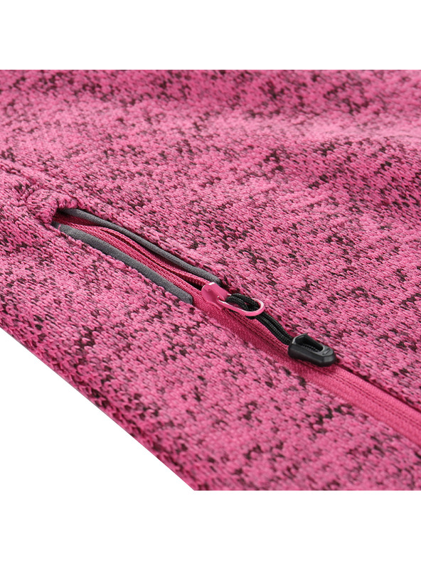 ALPINE PRO Dámsky hrievny sveter na zips ALPINE PRO ZEGA 2 fuchsia fedora