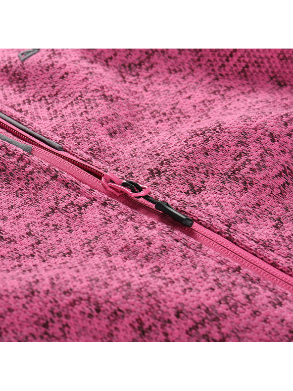 ALPINE PRO Dámsky hrievny sveter na zips ALPINE PRO ZEGA 2 fuchsia fedora
