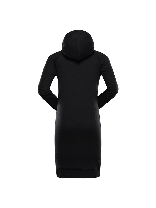 ALPINE PRO Dámske mikinkové šaty ALPINE PRO OLEBA black