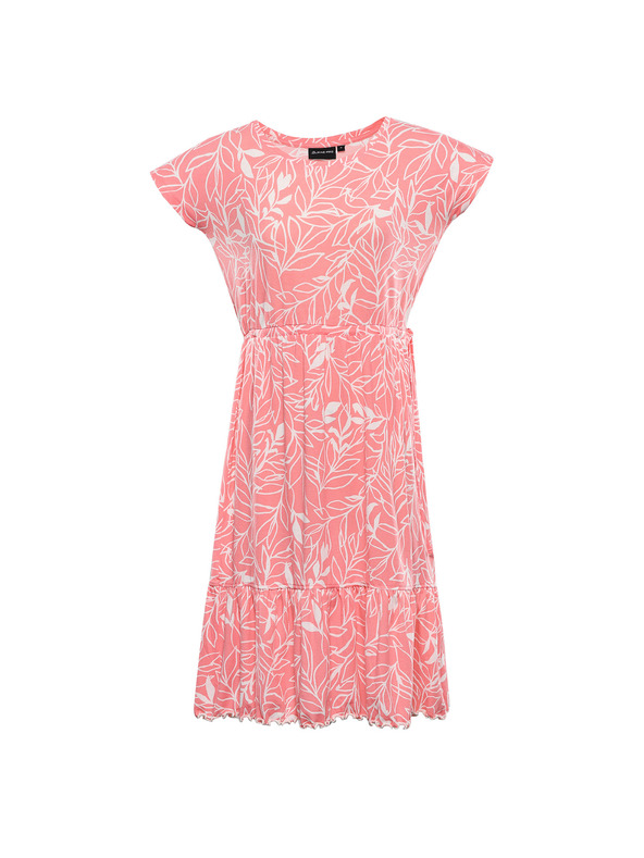 ALPINE PRO Dámske letné šaty ALPINE PRO DEREFA georgia peach varianta pb