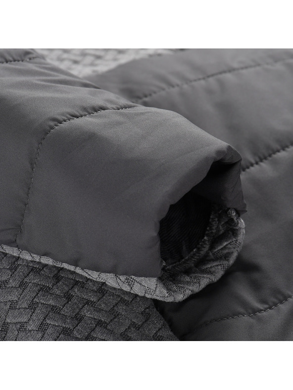 ALPINE PRO Dámske šaty s hrievou výplňou hi-therm ALPINE PRO OLWA dk.true gray