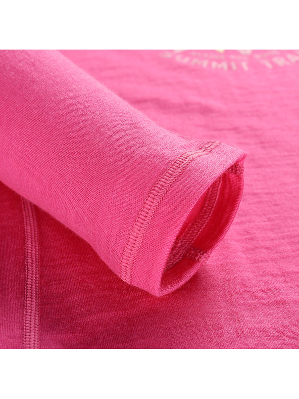 ALPINE PRO Dámske tričko z merino vlny ALPINE PRO MERENA fuchsia fedora varianta pa